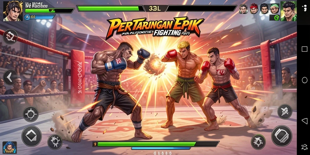 Gameplay pertarungan seru dalam 33L dengan aksi yang mendebarkan.