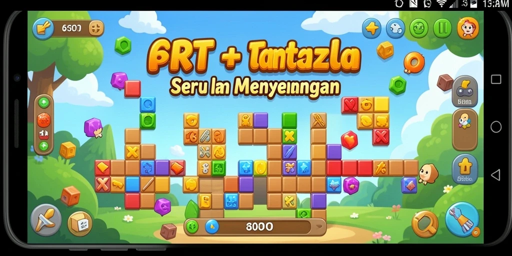 Gameplay seru 6RT menantang pikiran dengan visual yang menarik.