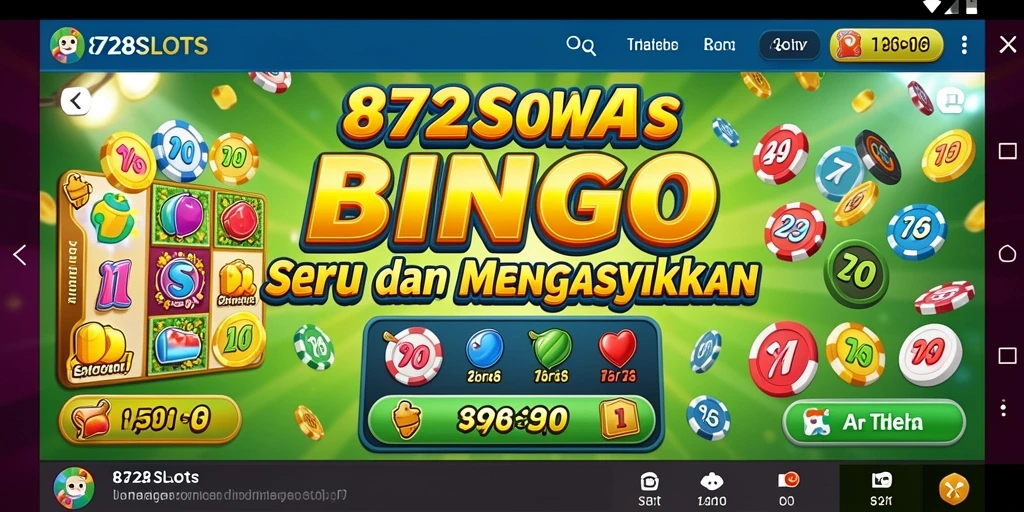 Tampilan gameplay Bingo yang seru dan penuh warna di 8728SLOTS.