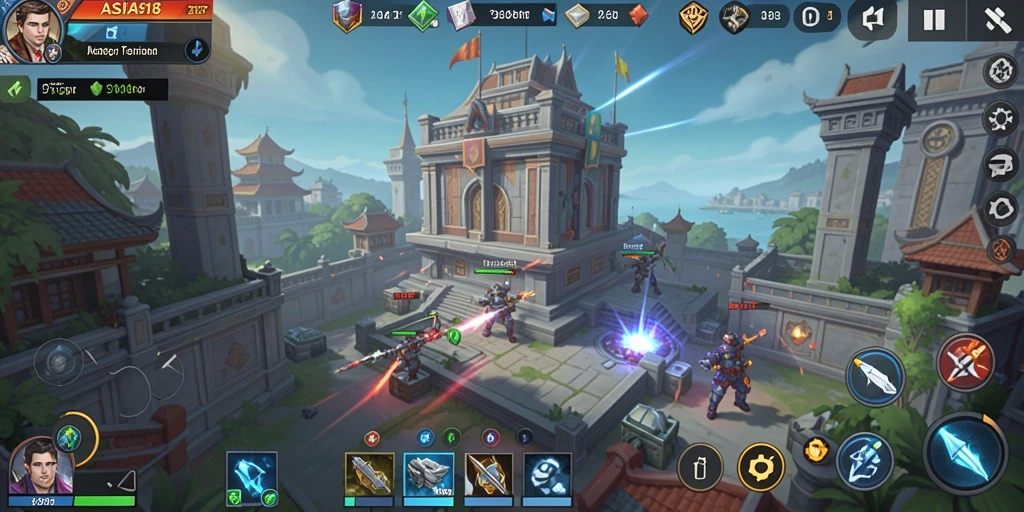 Tampilan gameplay ASIA918 yang mendebarkan dan penuh aksi Tower Defense.