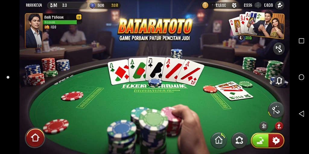 Screenshot utama BATARATOTO menampilkan gameplay seru Poker.