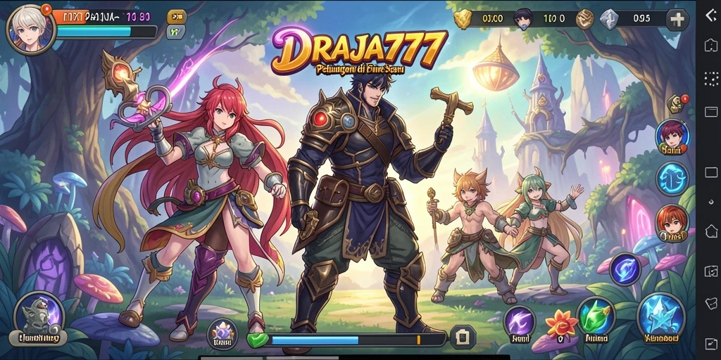 Tampilan menarik dari gameplay DRAJA777 yang penuh aksi Anime.