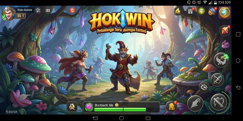 Tampilan gameplay seru dalam HOKIWIN dengan petualangan yang menantang.