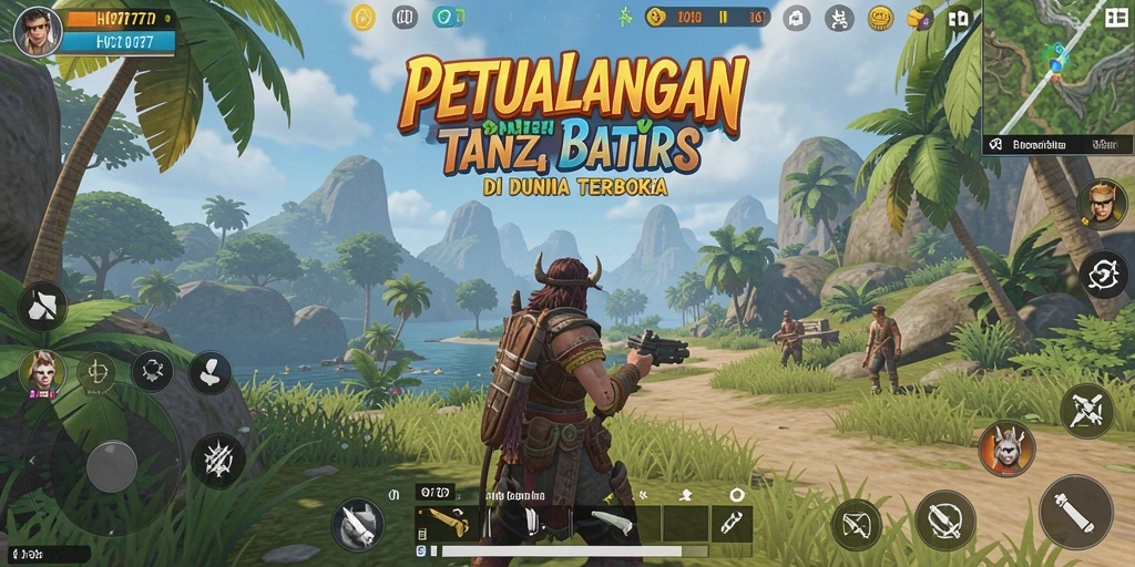 Screenshot gameplay yang menunjukkan eksplorasi dunia terbuka yang menawan.