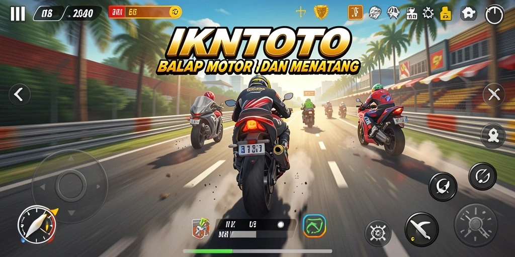 Gameplay seru balap motor di IKNTOTO dengan grafik menakjubkan.