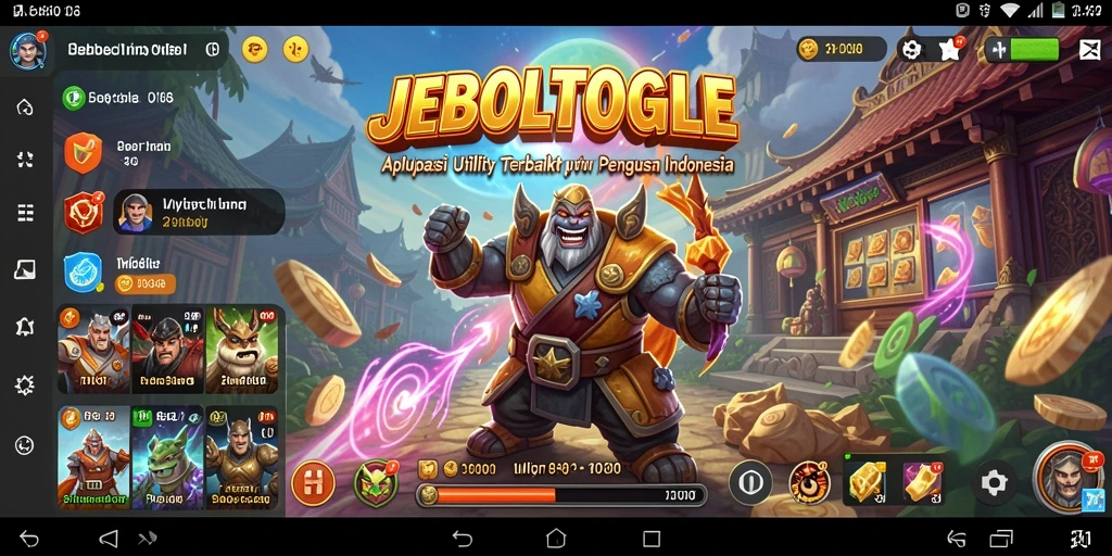 Tampilan antarmuka utama JEBOLTOGEL yang memudahkan akses fitur.
