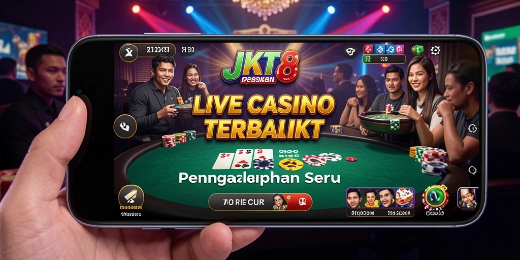 Tampilan gameplay Live Casino yang mendebarkan dan interaktif.