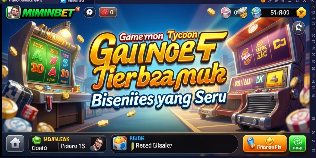Gambaran gameplay seru dalam MIMINBET yang menantang strategi bisnis.