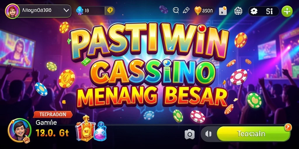 Tampilan gameplay seru PASTIWIN dengan berbagai pilihan permainan Kasino.
