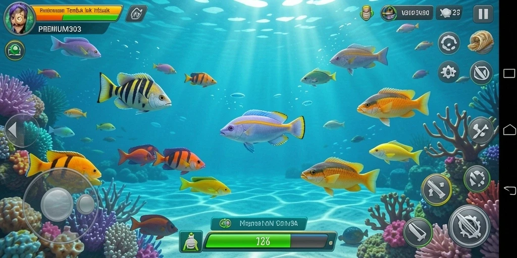 Tampilan menarik gameplay Tembak Ikan di PREMIUM303.