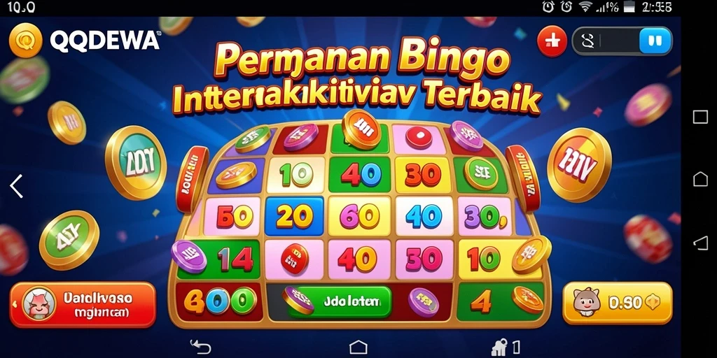 Screenshot QQDEWA menampilkan aksi seru permainan Bingo.