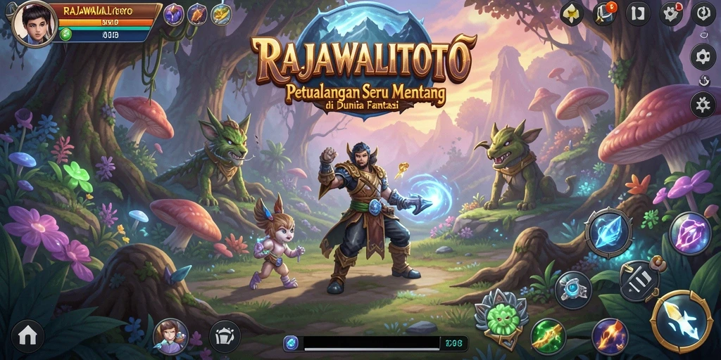 Screenshot gameplay RAJAWALITOTO yang menampilkan petualangan menegangkan.