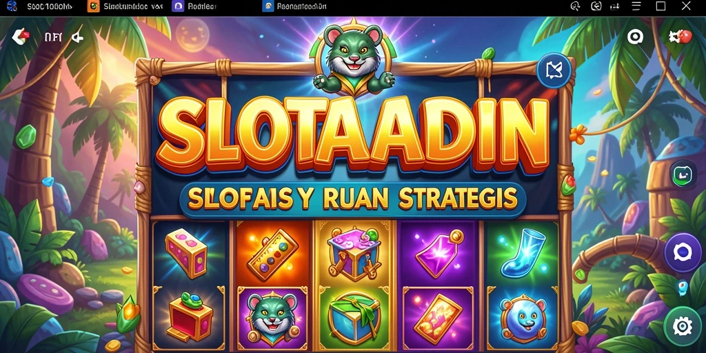 Tampilan gameplay menarik dari SLOTALADIN dengan berbagai tema slot.