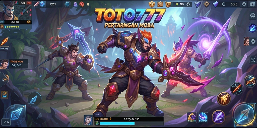 Tangkapan layar dari gameplay seru TOTO777 menampilkan pertarungan tim yang mendebarkan.
